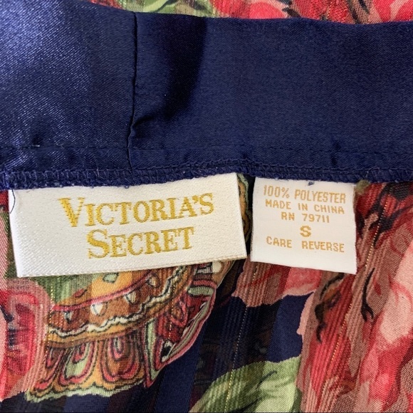 Vintage Victoria Secret Gold Label Floral Kimono - Picture 5 of 5